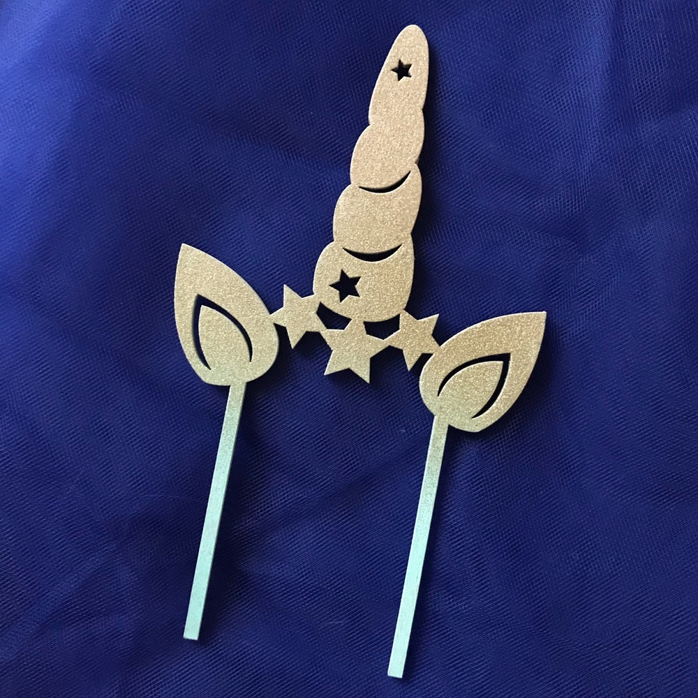 Unicorn Birthday Cake Topper